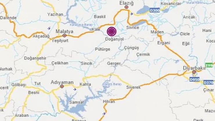 Son dakika deprem! Elazığ'da 4,9 büyüklüğünde deprem Malatya, Diyarbakır ve çevre illerden de hissedildi