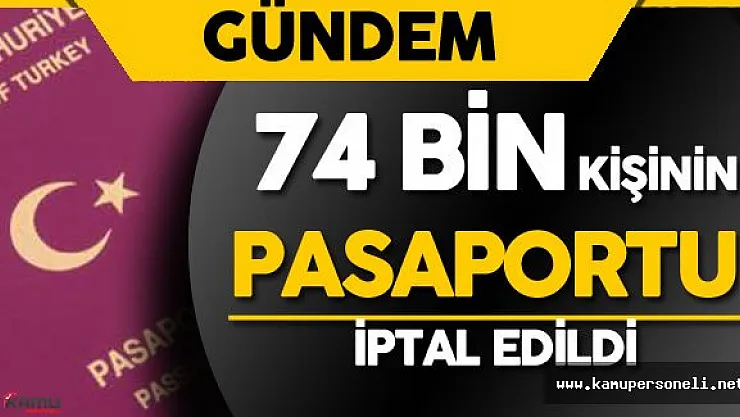 Son Dakika: Efkan Ala Açıkladı 74 Bin Kişinin Pasaportu İptal Edildi