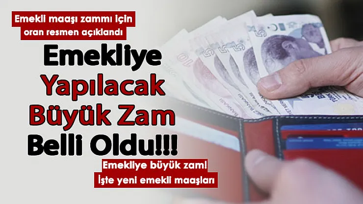 Son dakika: Emekli maaşlarına yapılacak zam belli oldu! Emekliye büyük zam geliyor: İşte yeni emekli maaşları