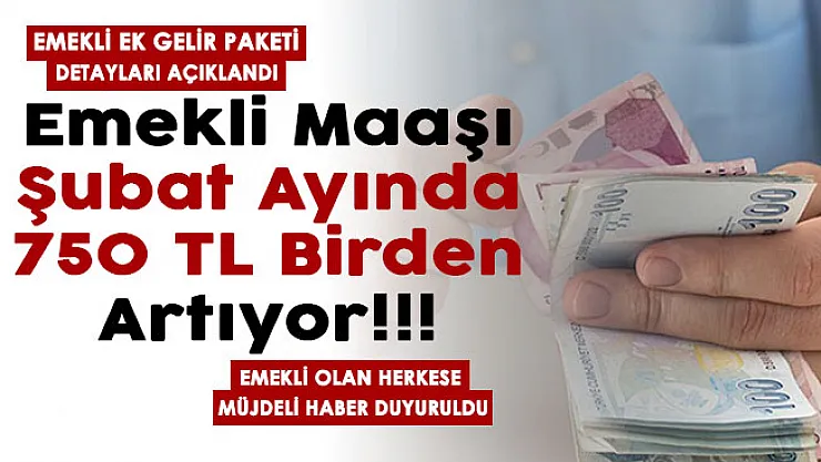 Son dakika emekli paketi detayları açıklandı! Emekli maaşları Şubat ayında 750 lira artıyor