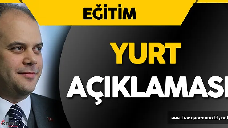Son Dakika: Gençlik ve Spor Bakanı Açıkladı &quotKYK Yurtları'nda Öncelik..."