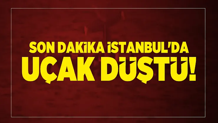 Son dakika İstanbul'da uçak düştü!