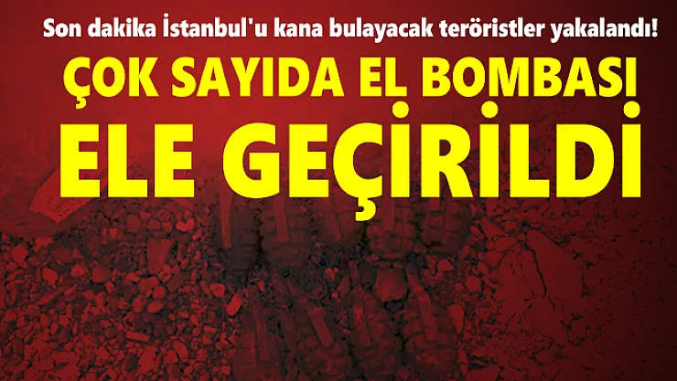 Son dakika İstanbul'u kana bulayacak teröristler yakalandı! Çok sayıda el bombası ele geçirildi