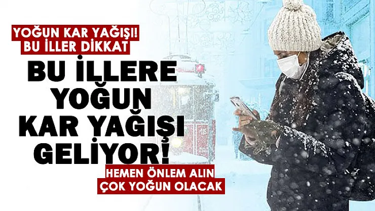 Son dakika: Kar yağışı geliyor! Meteoroloji Genel Müdürlüğü sabah saatlerinde çok sayıda şehri uyardı