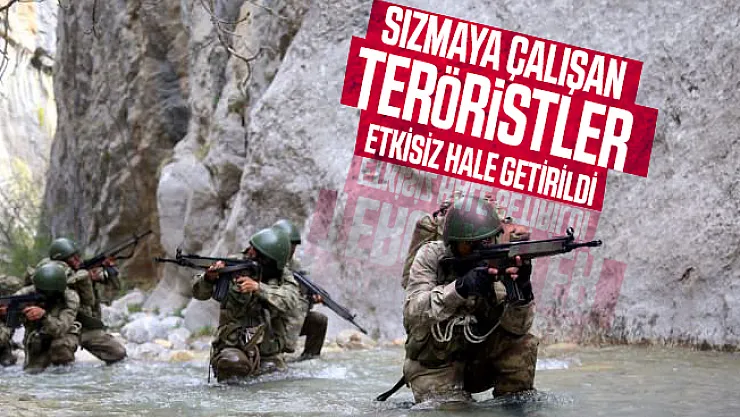 Son dakika MSB açıkladı: Sızmaya çalışan teröristler etkisiz hale getirildi!