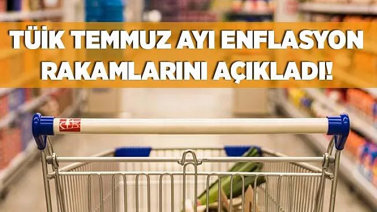 Son dakika TÜİK Temmuz ayı enflasyon rakamlarını açıkladı!