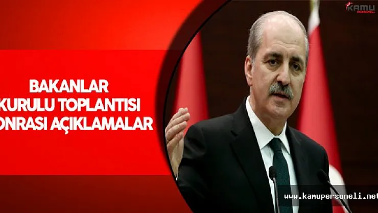 Son Dakika:Bakanlar Kurulu Toplantısı Sonrası Açıklamalar Geldi