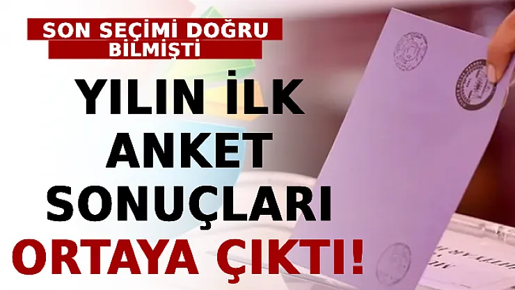 Son Seçimi Doğru Bilmişti! Yılın İlk Anket Sonuçları Ortaya Çıktı!
