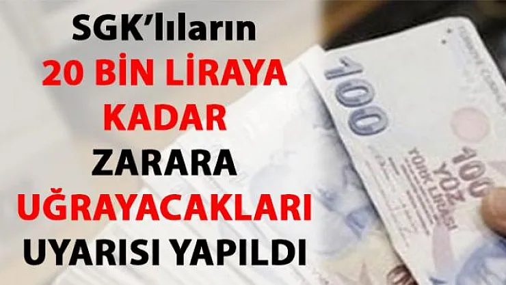 Sosyal Güvenlik Komisyonu Başkanı'ndan herkesi ilgilendirecek uyarı