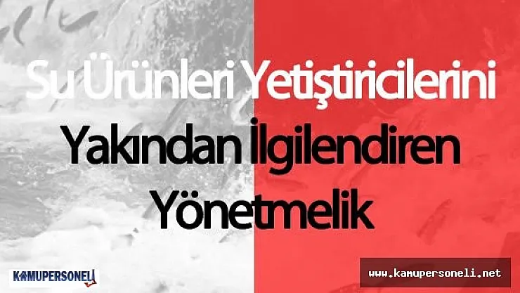 Su Ürünleri İstihsal Hakkının Kiraya Verilmesi Yönetmeliğinde Değişiklik