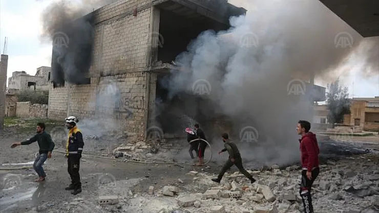 Suriye'de Beşşar Esed, İdlib'e hava saldırısı düzenledi