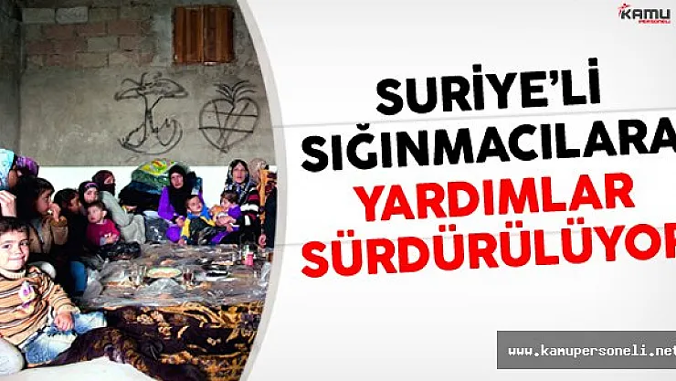 Suriye'de Yaşam Mücadelesi Veren Sığınmacılara Yardımlar Sürdürülüyor
