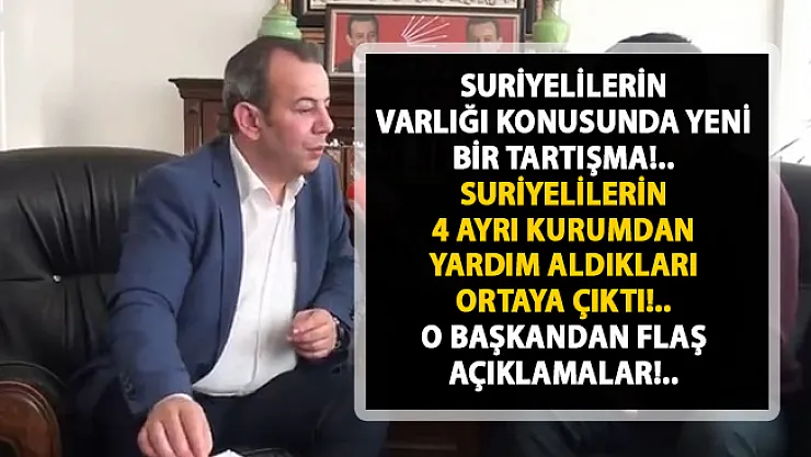 Suriyelilere yapılan yardımlar! Bolu Belediye Başkanı Tanju Özcan'dan flaş suriyeliler yorumu!..