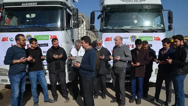 Suriye'ye insani yardım tırı