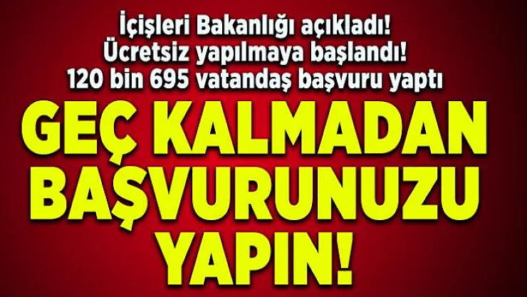Sürücü Belgelerini Kimliklere Aktarmaya başvuru yapanların sayısı açıklandı!