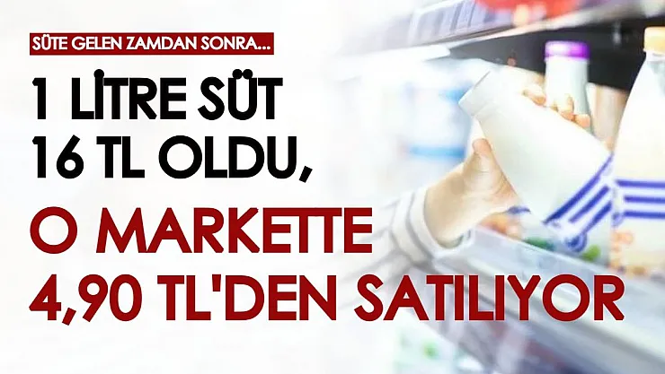 Süt fiyatı birçok yerde 16 TL'ye dayandı, o markette 1 litre süt 4,90'a satılıyor! Stoklar tükenmeden acele edin