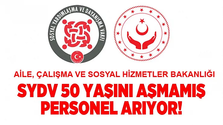 SYDV 50 yaşını aşmamış personel arıyor!