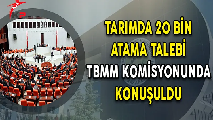 Tarımda 20 Bin Atama Talebi Komisyonda Konuşuldu
