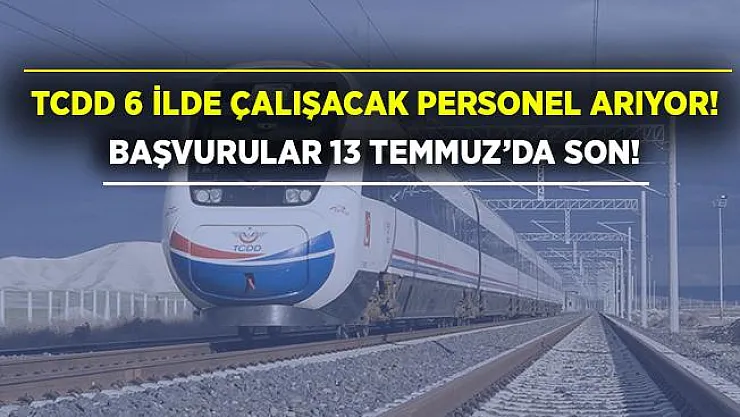 TCDD 6 ilde sözleşmeli personel alımı yapıyor! Başvuru şartları açıklandı!