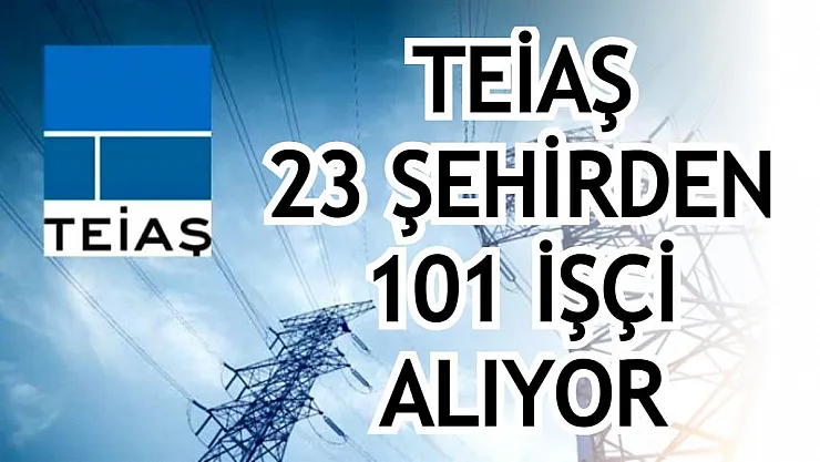 TEİAŞ 23 ŞEHİRDEN 101 İŞÇİ ALACAK! Son başvurular 20 Ağustos'ta