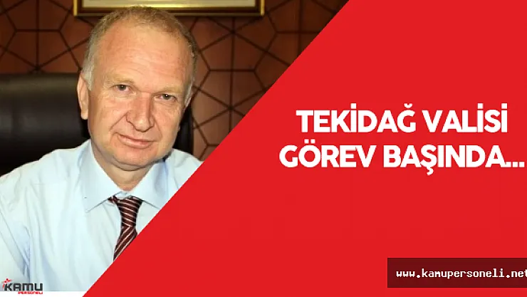 Tekirdağ Valisi  Mehmet Ceylan Görevine Başladı