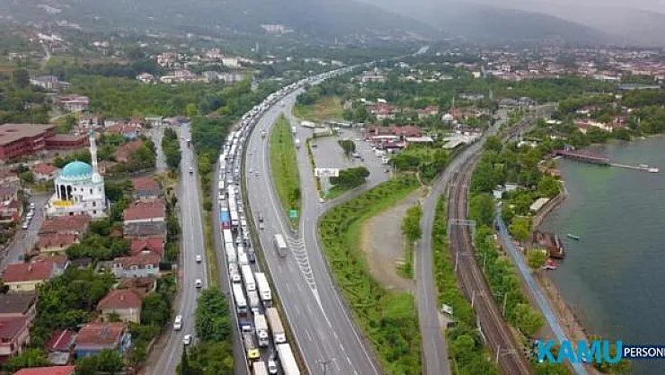 TEM Son Dakika! İstanbul Ankara istikameti kaza nedeniyle trafiğe kapandı