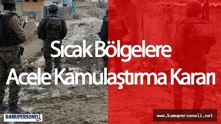 Terör Bölgelerindeki Arsalara Polis Güvenlik Noktası Kurulması Amacıyla Acele Kamulaştırma Kararı Alındı
