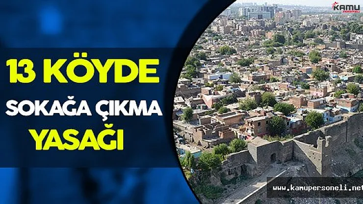 Terör Operasyonları Nedeniyle Diyarbakır' da Sokağa Çıkma Yasağı