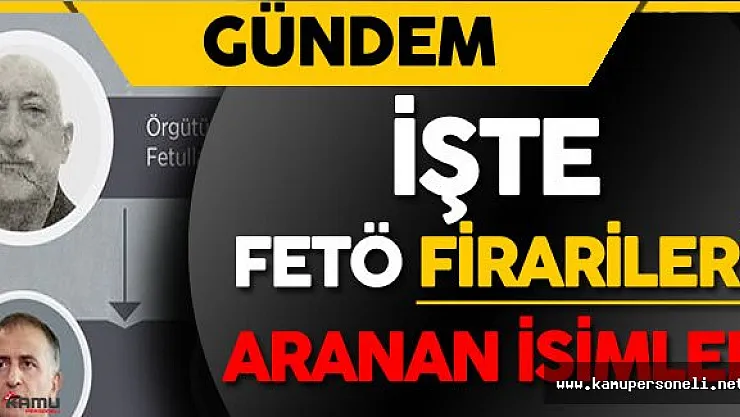 Terör Örgütü FETÖ Firarileri Kimlerdir? Aranan FETÖ Üyeleri