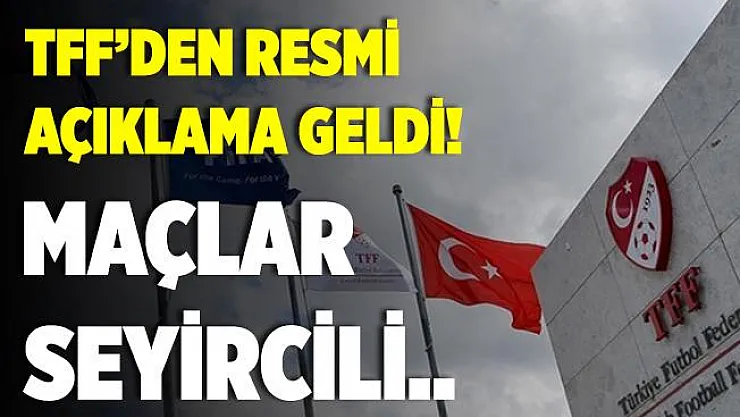 TFF'den resmen duyurdu! Ekim ayından itibaren maçlar sınırlı sayıda seyirciyle oynanacak!