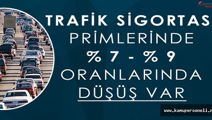 Trafik Sigortası Primlerinde Yüzde Dokuz Düşüş Var