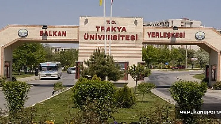 Trakya Üniversitesi Sözleşmeli Personel Alımı Yapıyor