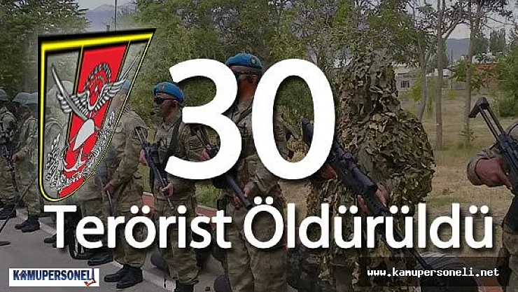 TSK : &quot11 Nisan 2016 Tarihinde 30 Terörist Öldürüldü"