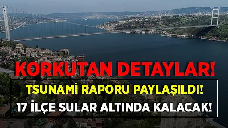Tsunami raporundaki detaylar korkuttu! 17 ilçe sular altında kalacak!