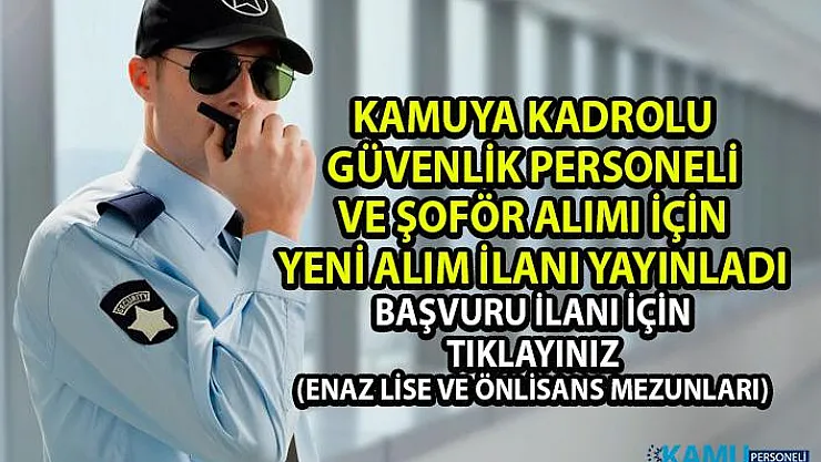 TÜBİTAK personel alım ilanı başvuru şartları! Kamuya güvenlik personeli ve şoför alımı yapılacaktır!