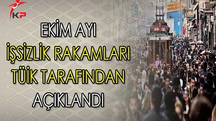 TÜİK Açıkladı ! İşte Ekim Ayı İşsizlik Rakamları