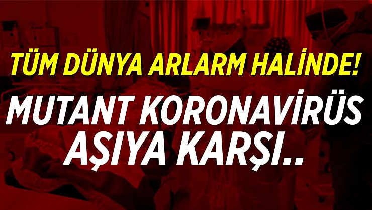 Tüm dünya alarm halinde! Mutant virüs aşıya karşı..