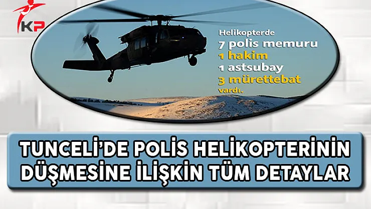 Tunceli'de Polis Helikopterinin Düşmesine İlişkin Tüm Detaylar (Mürettebatın İsim Listesi)