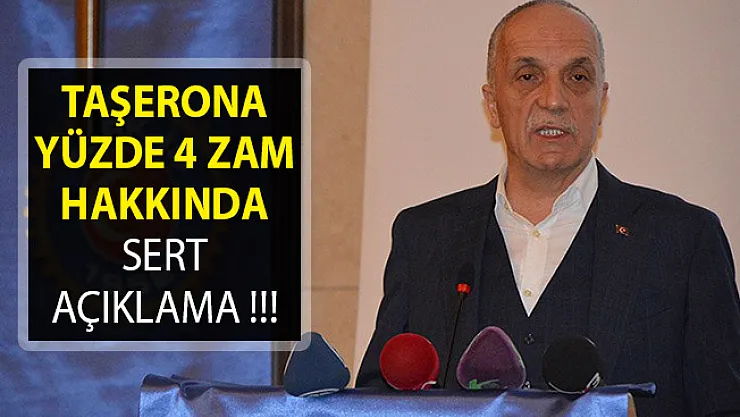 Türk- İş Başkanı Atalay'dan Kritik Taşeron Açıklaması! Yüzde 4 Zammı Kime Anlatacaksınız?