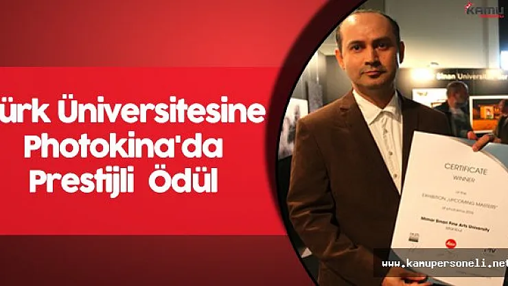 Türk Üniversitesine Photokina'da Prestijli  Ödül