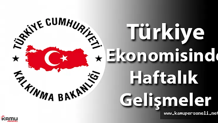 Türkiye Ekonomisinde Haftalık  Gelişmeler