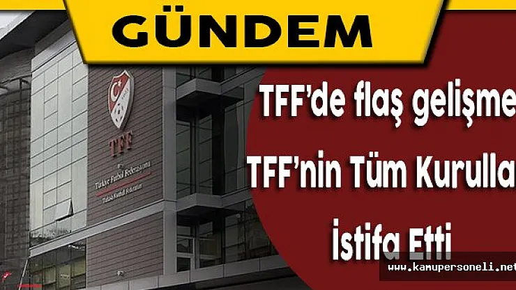Türkiye Futbol Federasyonunun Tüm Kurulları İstifa Etti