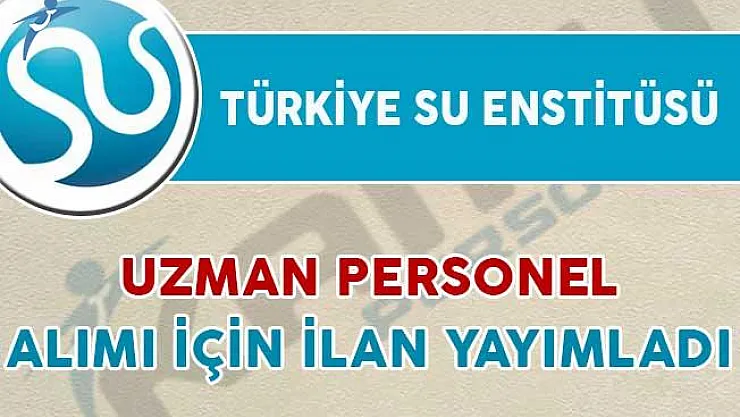 Türkiye Su Enstitüsü Uzman Personel Alımı Yapacak