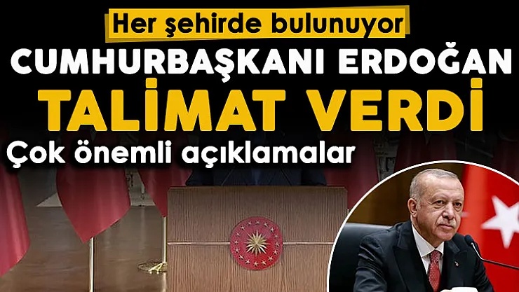Türkiye'de her şehirde var! Cumhurbaşkanı Erdoğan'dan flaş açıklama: Talimat verdi