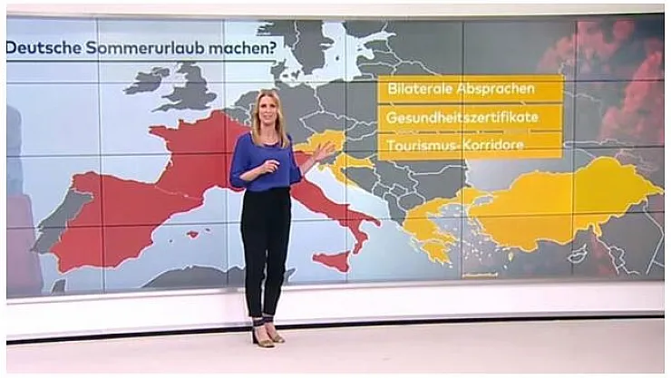 Türkiye'de vaka sayısı düşünce Alman televizyonu 'tatile gidin' önerisinde bulundu!