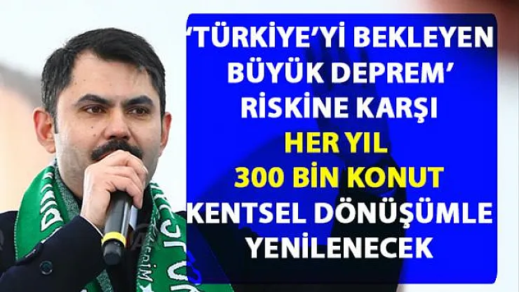 Türkiye'yi bekleyen büyük deprem hazırlığını Bakan Kurum açıkladı