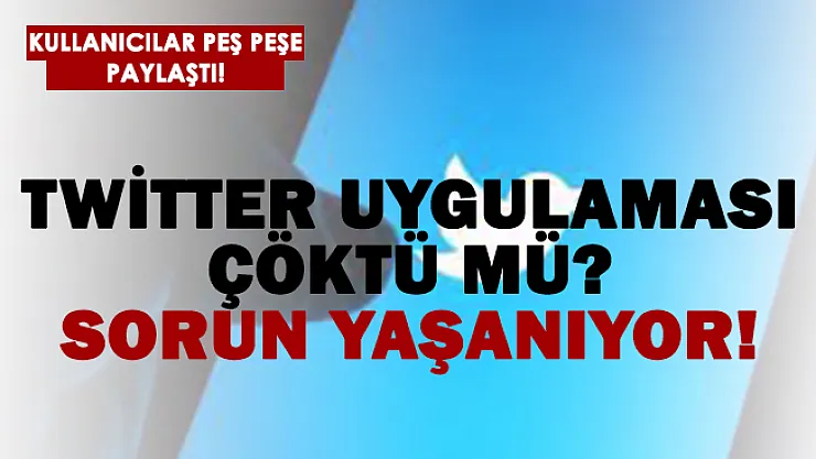 Twitter çöktü mü? Twitter erişim sorunu! 20 Ocak Twitter çöktü mü?