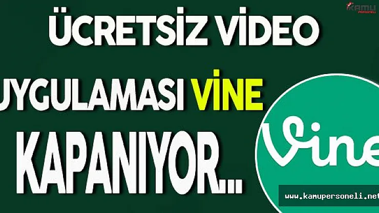 Ücretsiz Video Uygulaması Vine Kapanıyor