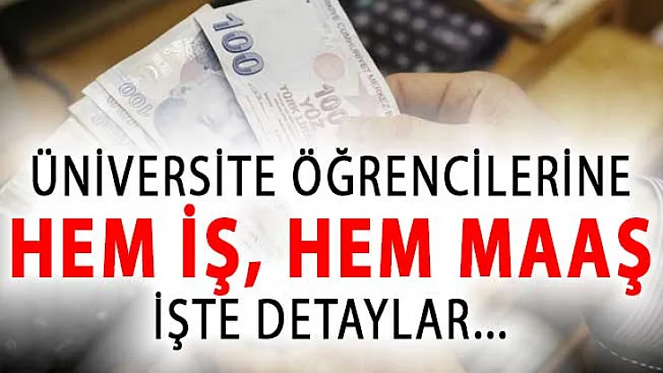 Üniversite Öğrencilerine Hem İş, Hem Maaş! İşte Detaylar