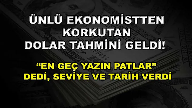 Ünlü ekonomistten korkutan dolar tahmini geldi! 'En geç yazın patlar' dedi, seviye ve tarih verdi